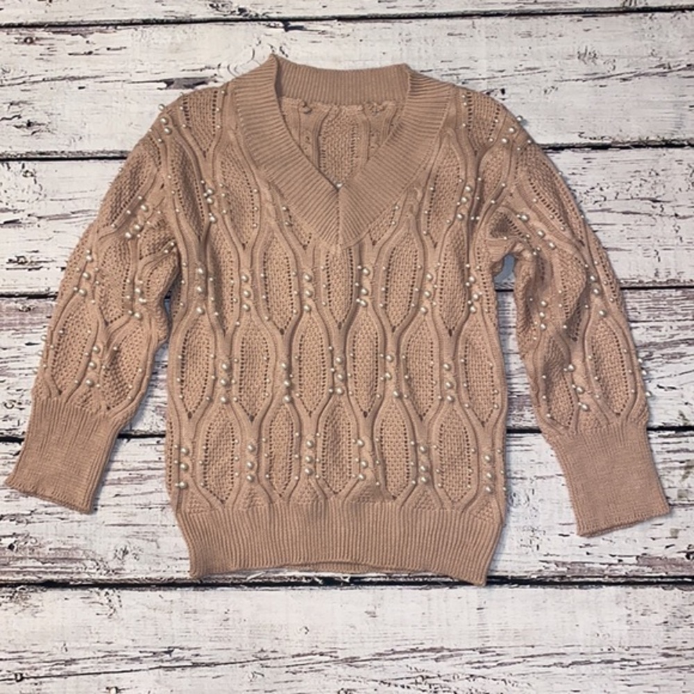NWT Mauve pearl sweater